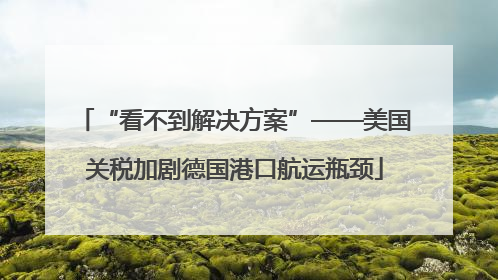 “看不到解决方案”——美国关税加剧德国港口航运瓶颈
