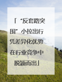 “反套路突围”小拉出行凭差异化优势在行业竞争中脱颖而出
