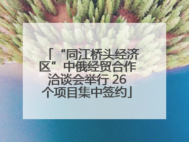 “同江桥头经济区”中俄经贸合作洽谈会举行 26个项目集中签约