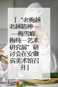 “老梅越老越精神——梅雪峰、梅纯一艺术研究展”研讨会在安徽省美术馆召开
