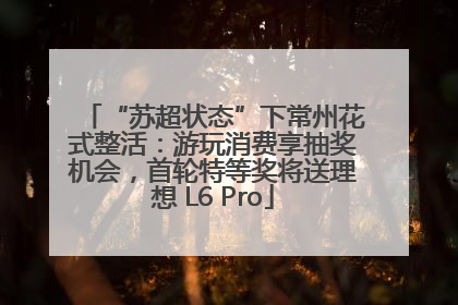 “苏超状态”下常州花式整活：游玩消费享抽奖机会，首轮特等奖将送理想 L6 Pro