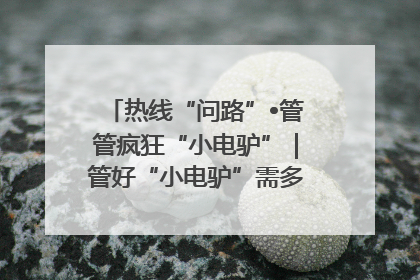 热线“问路”•管管疯狂“小电驴”｜管好“小电驴”需多部门形成合力