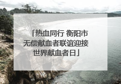 热血同行 衡阳市无偿献血者联谊迎接世界献血者日