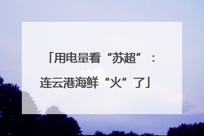用电量看“苏超”：连云港海鲜“火”了