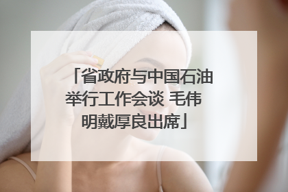 省政府与中国石油举行工作会谈 毛伟明戴厚良出席