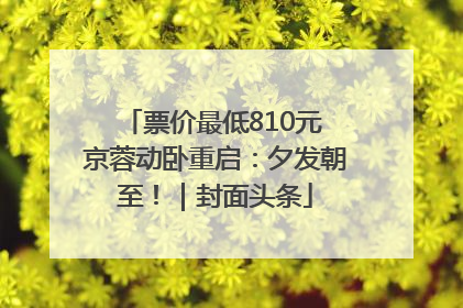 票价最低810元 京蓉动卧重启：夕发朝至！｜封面头条