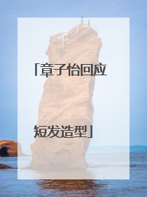 章子怡回应短发造型