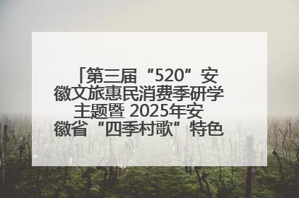 第三届“520”安徽文旅惠民消费季研学主题暨 2025年安徽省“四季村歌”特色展演燃动池州