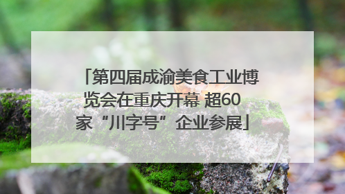 第四届成渝美食工业博览会在重庆开幕 超60家“川字号”企业参展