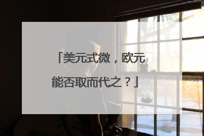 美元式微，欧元能否取而代之？