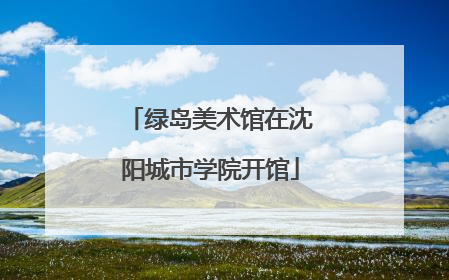 绿岛美术馆在沈阳城市学院开馆