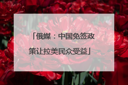 俄媒：中国免签政策让拉美民众受益