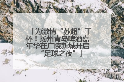 为激情“苏超”干杯！扬州青岛啤酒嘉年华在广陵新城开启“足球之夜”