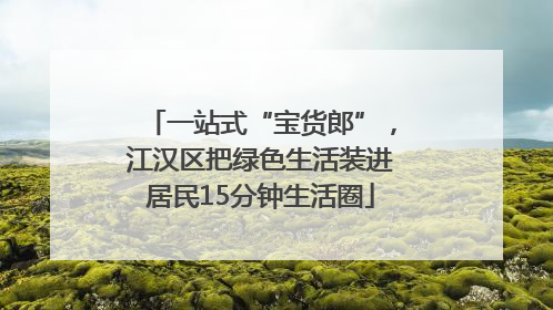 一站式“宝货郎”，江汉区把绿色生活装进居民15分钟生活圈