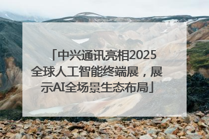 中兴通讯亮相2025全球人工智能终端展，展示AI全场景生态布局