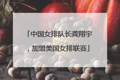 中国女排队长龚翔宇，加盟美国女排联赛