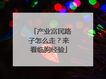 产业富民路子怎么走？来看临朐经验