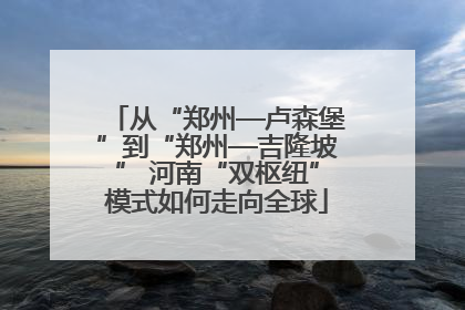 从“郑州—卢森堡”到“郑州—吉隆坡” 河南“双枢纽”模式如何走向全球