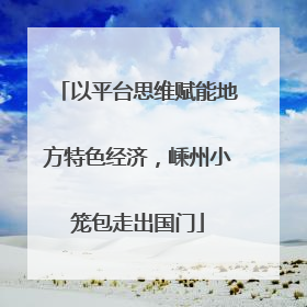 以平台思维赋能地方特色经济，嵊州小笼包走出国门