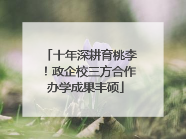 十年深耕育桃李！政企校三方合作办学成果丰硕