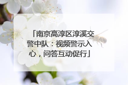 南京高淳区淳溪交警中队：视频警示入心，问答互动促行