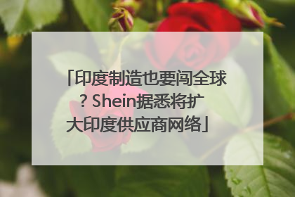 印度制造也要闯全球？Shein据悉将扩大印度供应商网络