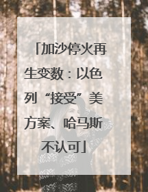 加沙停火再生变数：以色列“接受”美方案、哈马斯不认可