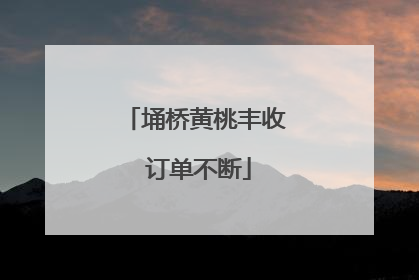 埇桥黄桃丰收 订单不断