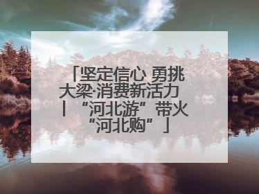 坚定信心 勇挑大梁·消费新活力丨“河北游”带火“河北购”