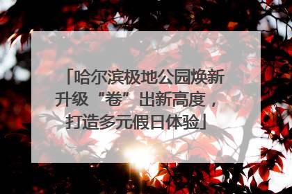 哈尔滨极地公园焕新升级“卷”出新高度，打造多元假日体验