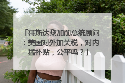 哥斯达黎加前总统顾问：美国对外加关税，对内猛补贴，公平吗？