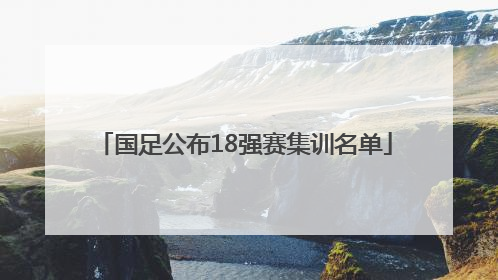 国足公布18强赛集训名单