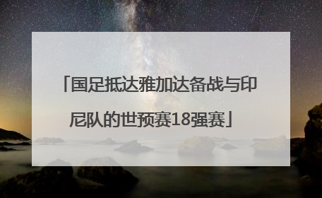 国足抵达雅加达备战与印尼队的世预赛18强赛
