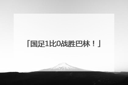 国足1比0战胜巴林！