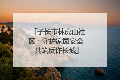 子长市林虎山社区：守护家园安全 共筑反诈长城