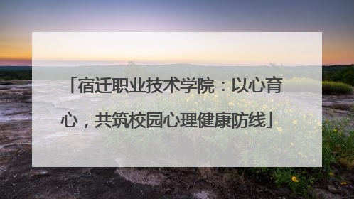 宿迁职业技术学院：以心育心，共筑校园心理健康防线