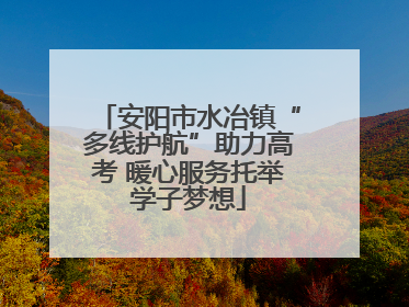 安阳市水冶镇“多线护航”助力高考 暖心服务托举学子梦想