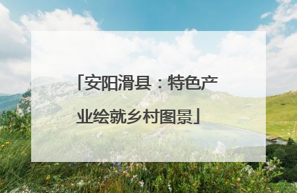 安阳滑县：特色产业绘就乡村图景