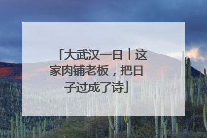 大武汉一日︱这家肉铺老板，把日子过成了诗