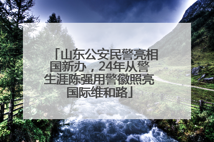 山东公安民警亮相国新办，24年从警生涯陈强用警徽照亮国际维和路