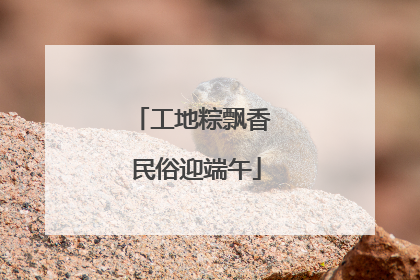工地粽飘香 民俗迎端午