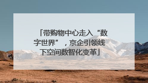 带购物中心走入“数字世界”，京企引领线下空间数智化变革