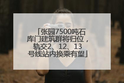 张园7500吨石库门建筑群将归位，轨交2、12、13号线站内换乘有望