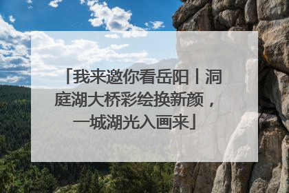 我来邀你看岳阳丨洞庭湖大桥彩绘换新颜，一城湖光入画来