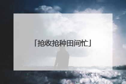 抢收抢种田间忙