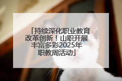 持续深化职业教育改革创新！山职开展丰富多彩2025年职教周活动