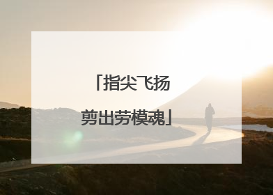 指尖飞扬 剪出劳模魂