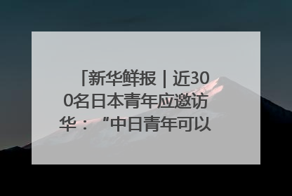 新华鲜报｜近300名日本青年应邀访华：“中日青年可以创造更好的未来”