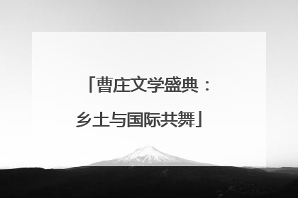 曹庄文学盛典：乡土与国际共舞