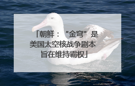 朝鲜：“金穹”是美国太空核战争剧本 旨在维持霸权
